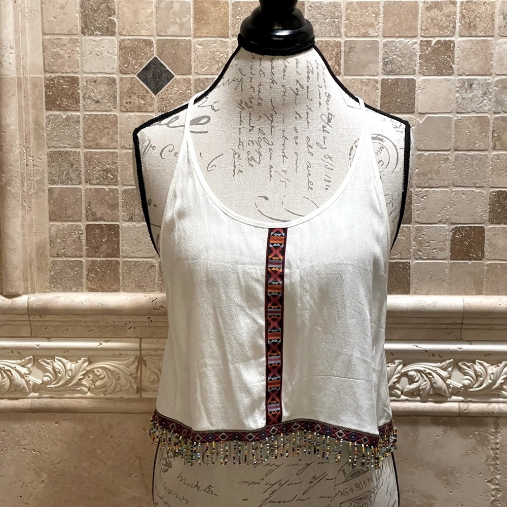 Dream State cropped beaded tank